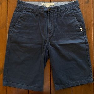 Vans navy chino shorts